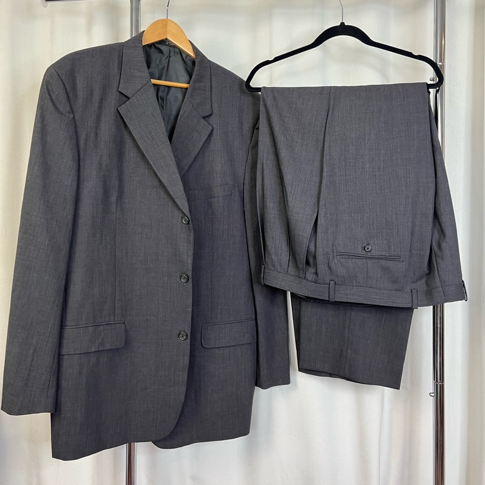Paulo Solari Athletic Fit Suit Size 48L pants size 40